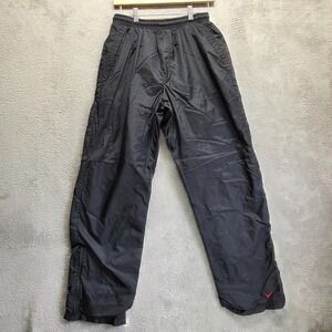 Vintage Nike Windbreaker Pants Mens Medium Black Lined Track Activewear